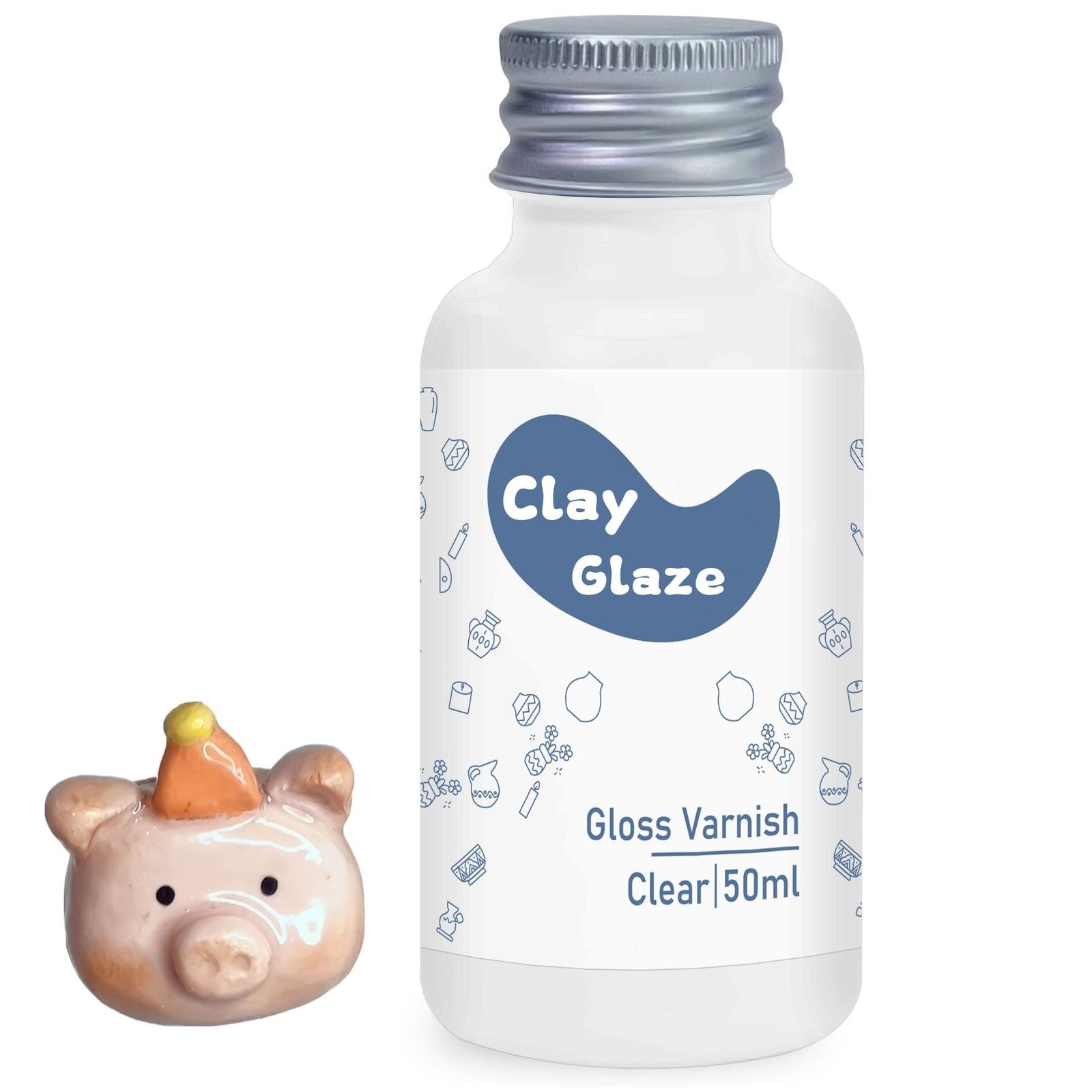 Air Dry Clay Glaze, Clay Varnish for Air Drying Clay, Clear Acrylic Varnish f…