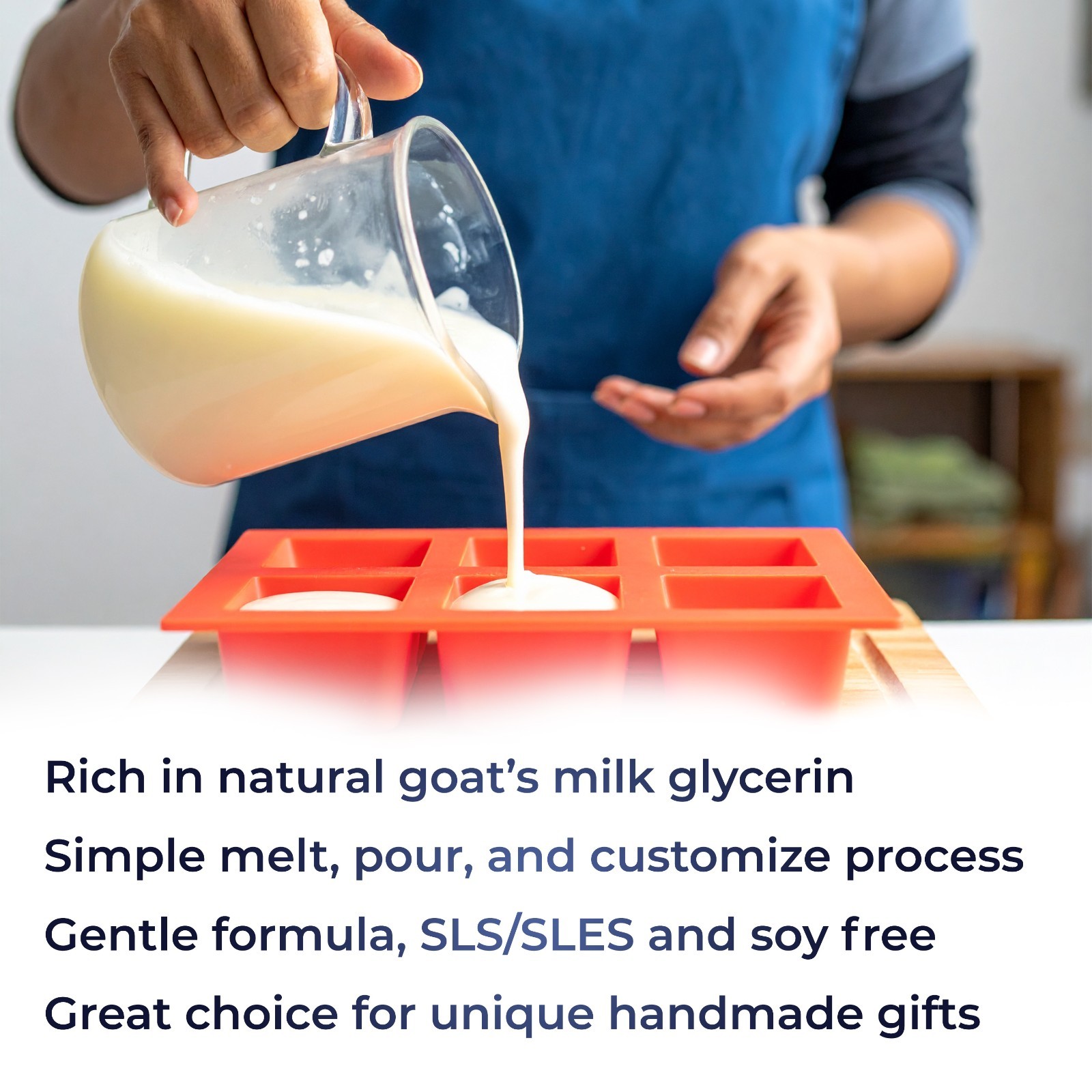 25 LB – GOATS MILK Soap Base by Velona | SLS/SLES free | Melt and Pour