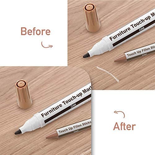 DAIXISM Furniture Repair Kit Wood Markers Wax Sticks, for Stains, Scratches, …