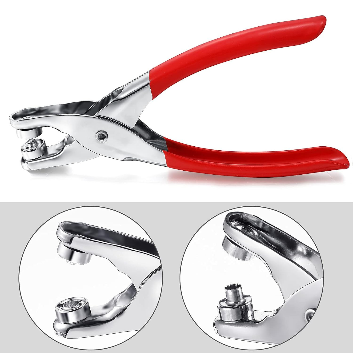 Mudder 301 Pcs Grommet Eyelet Pliers Tool Kit, Fabric Leather Hole Eyelets and G