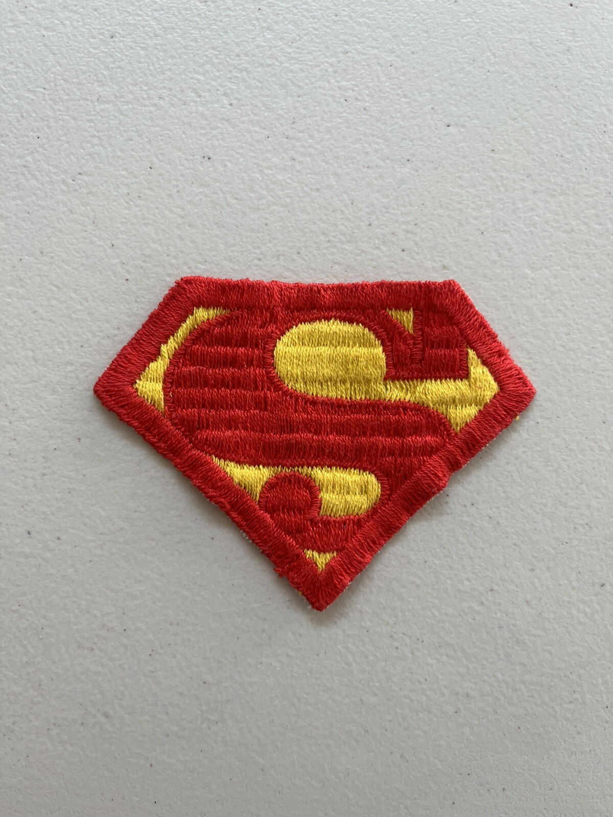 Fashion Accessories Embroidered Superman Logo Red And Yellow Iron On Patch