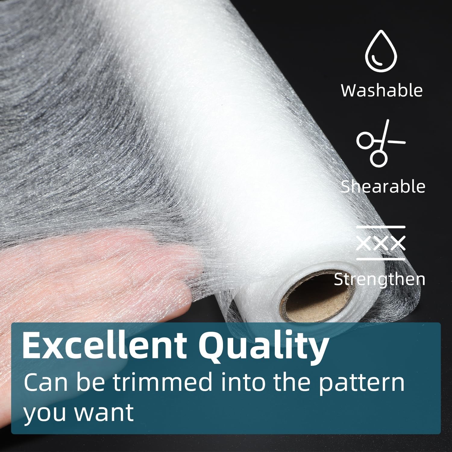 Double Sided Fusible Web Interfacing Iron On Bonding Fabric 12 Inch x 10 Yd