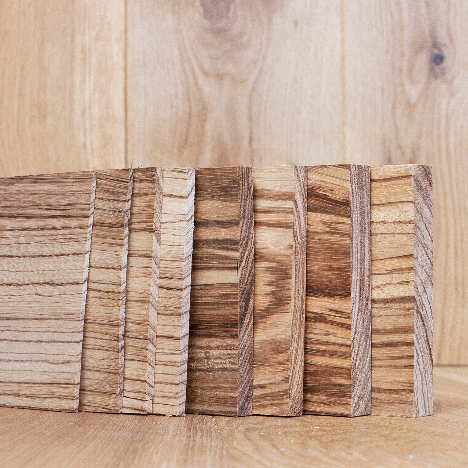 1/8″, 1/4″, 1/2″ & 3/4″ S4S Zebrawood Dimensional Lumber
