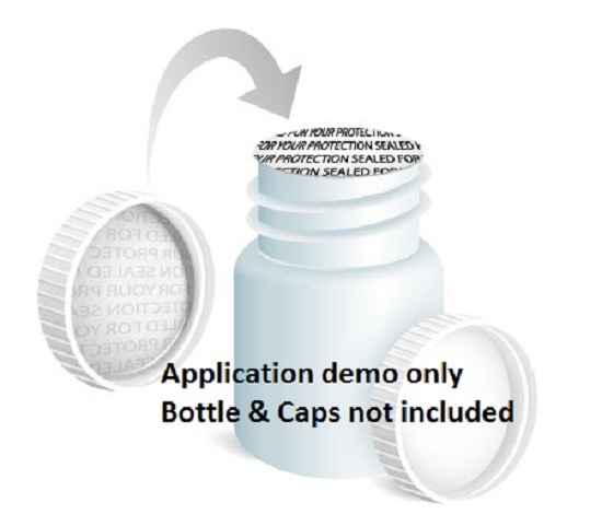 28mm Pressure Sensitive Cap Liner 1.10″ Foam Tamper Evident Bottle Seal