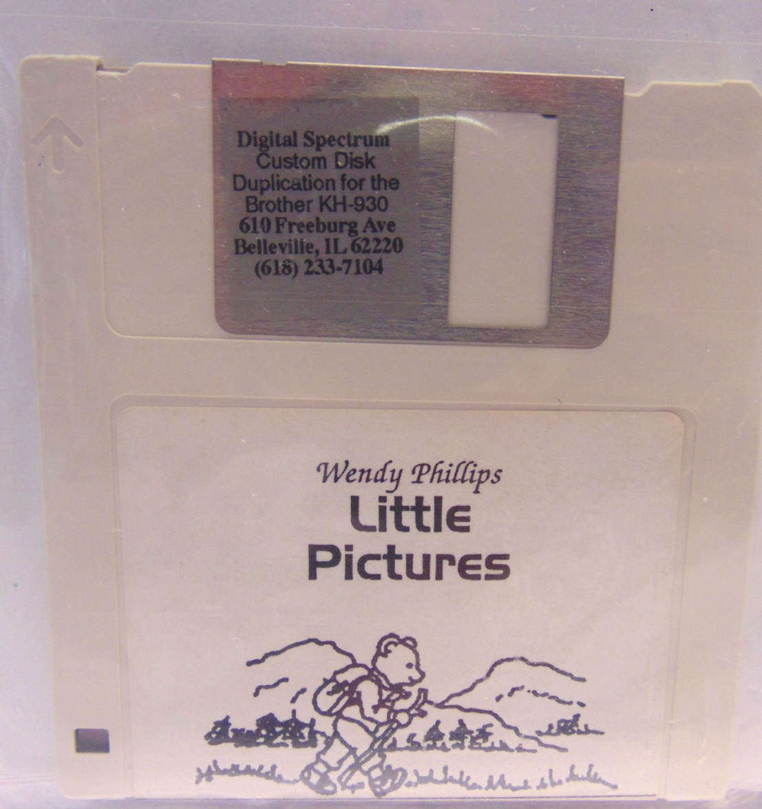 1986 Wendy Phillips Little Pictures Knitting Floppy Disk Brother KH-930