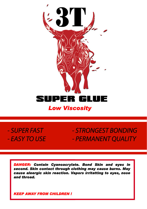 3T 2 oz. Thin, Medium, Thick Supper glue and 2 oz accelerator
