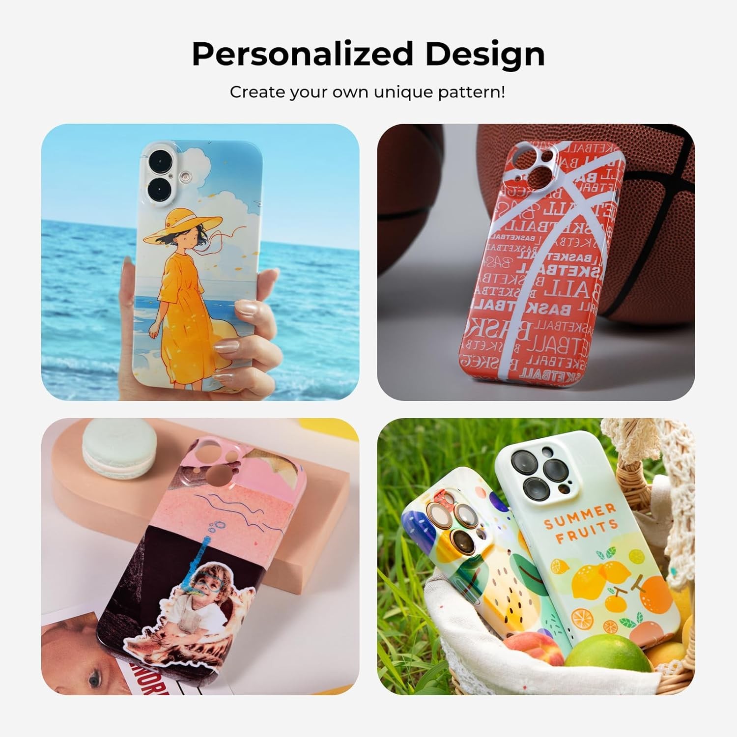 HTVRONT 6PCS Sublimation Phone Case Blanks Bulk For H17 Phone Case Heat Press