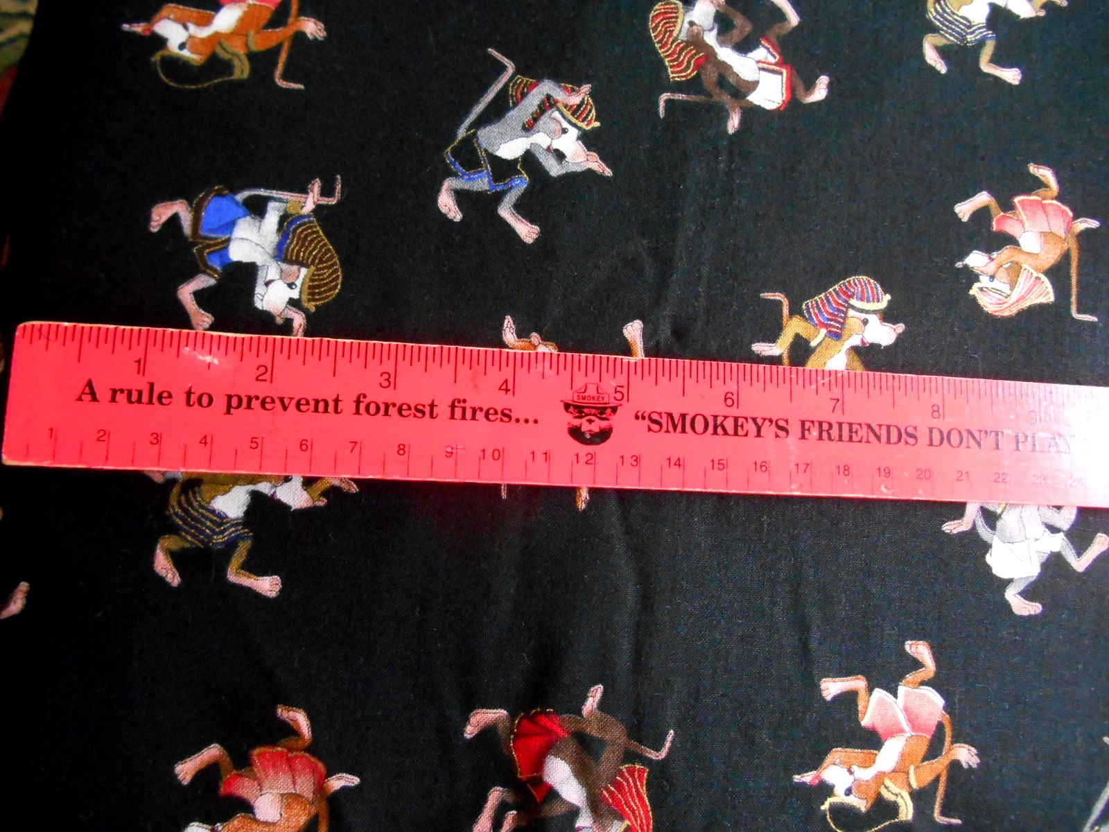 EGYPTIAN TOSSED MICE Paw Prints of Egypt M. E. Hordyszynski M Miller Cotton 3 YD