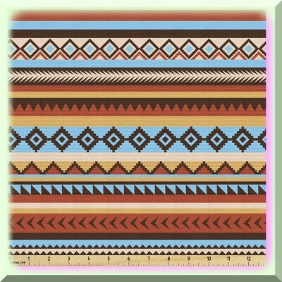 Waterproof fabric with chevron arrow and rectangle patterns 72×58 inches