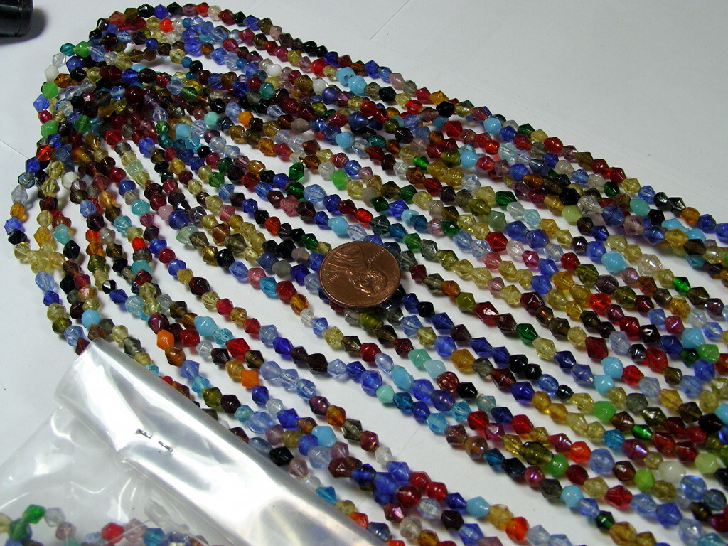 30 Strands 36″ India Handmade Assorted Color Glass Beads Wholesale Bulk (CT-32)