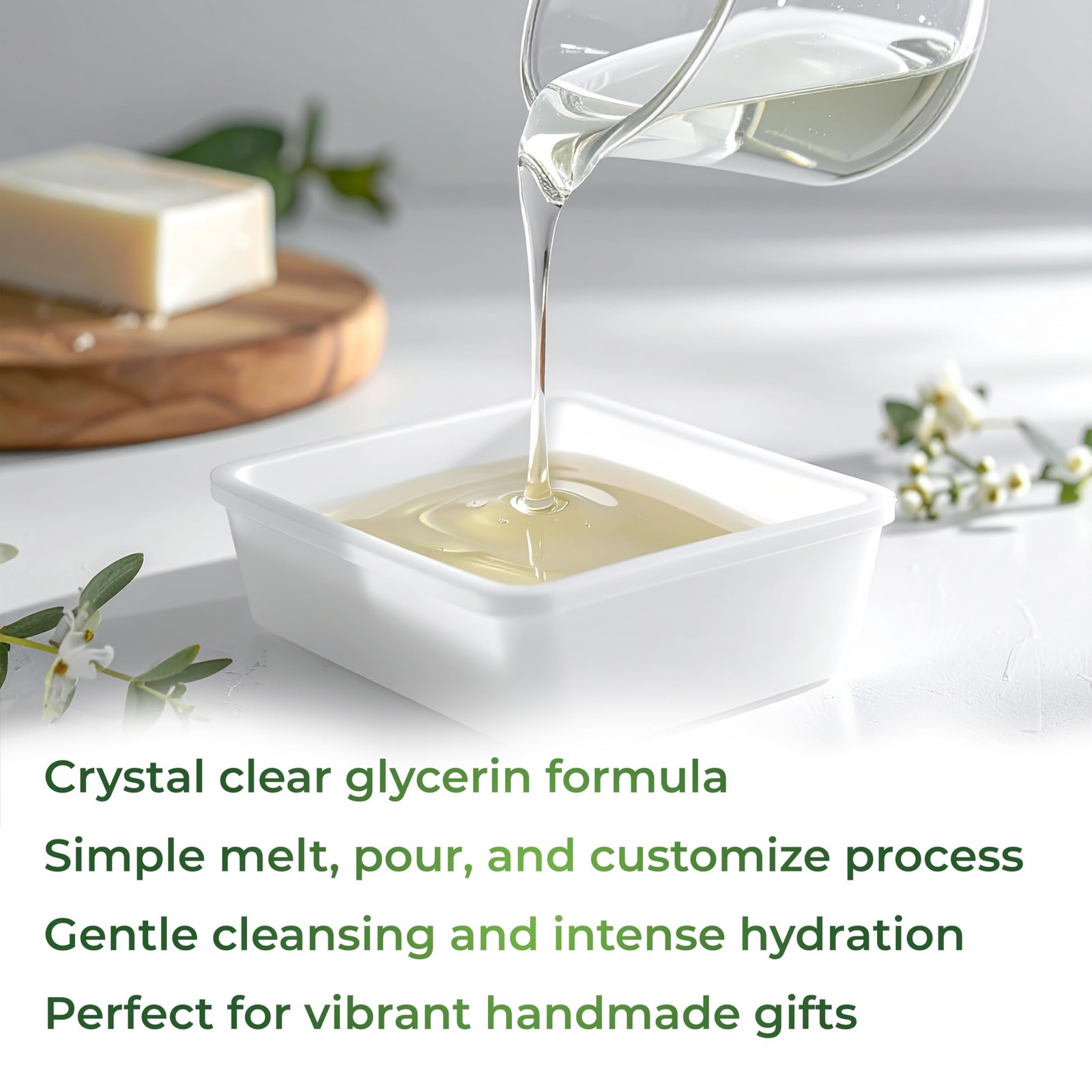 velona 2 LB – Ultra Clear Glycerin Soap Base Melt and 32 Ounce (Pack of 1)