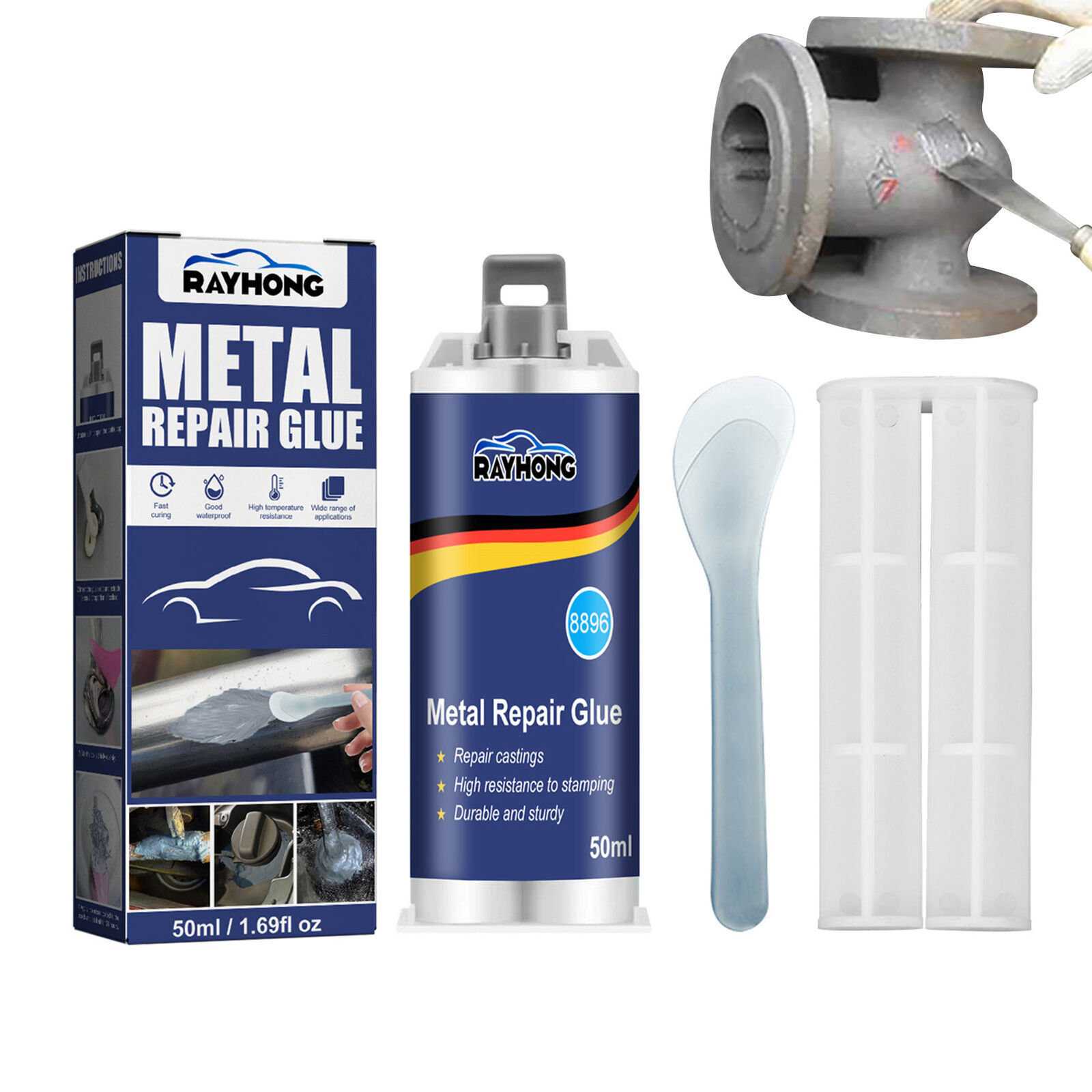 3 × Metal Repair Paste AB Casting Repair Glue Industrial Heat Cold Weld Sets USA