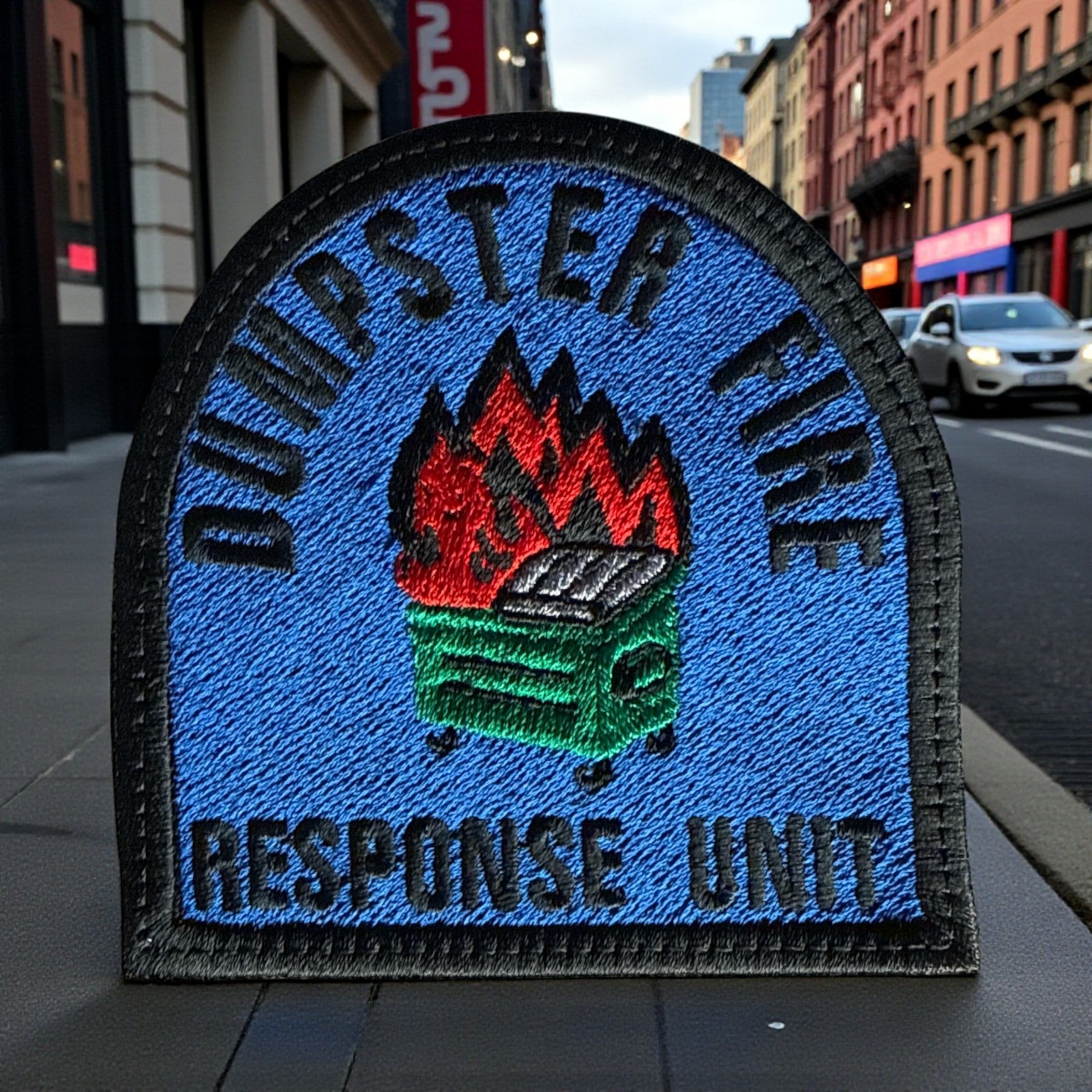 Dumpster Fire Response Unit Embroidery Patch 3.60″ X 3.53″