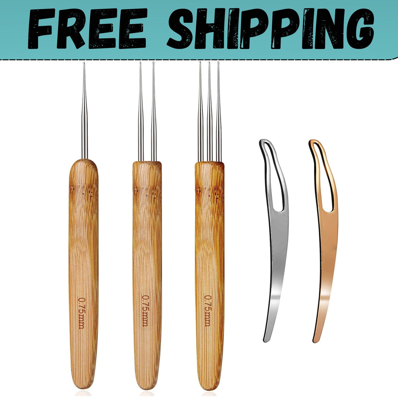 Dreadlock Crochet Hook for Hair Locs Crochet Needle Dreadlocks loc Crochet…