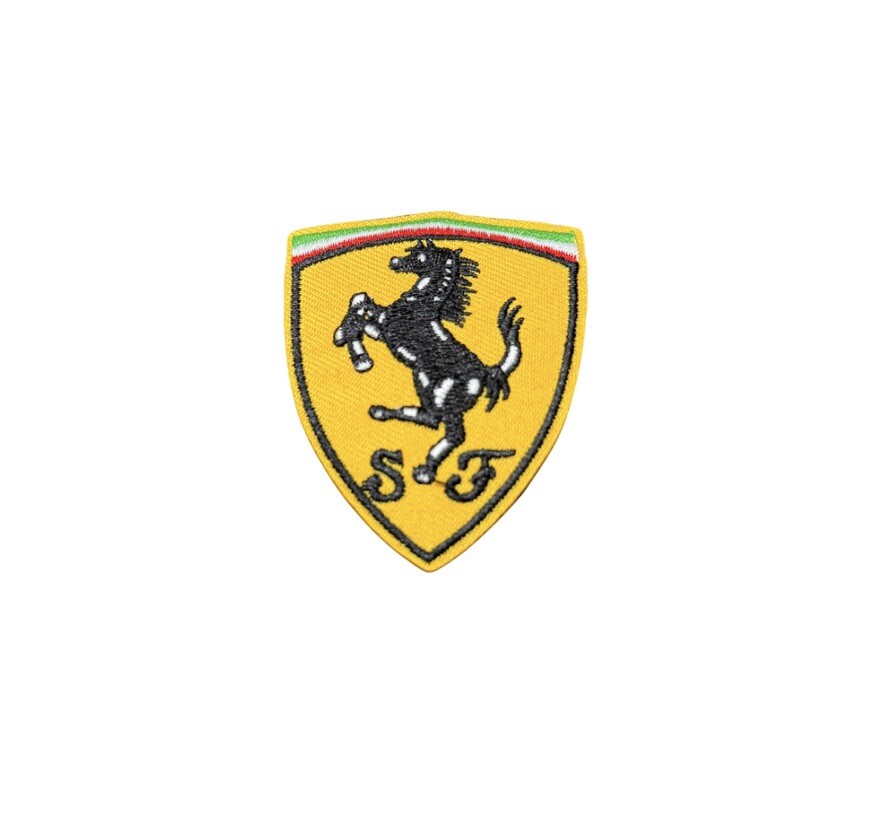 Ferrari Italian Auto F1 Patch, Iron On/Sew On