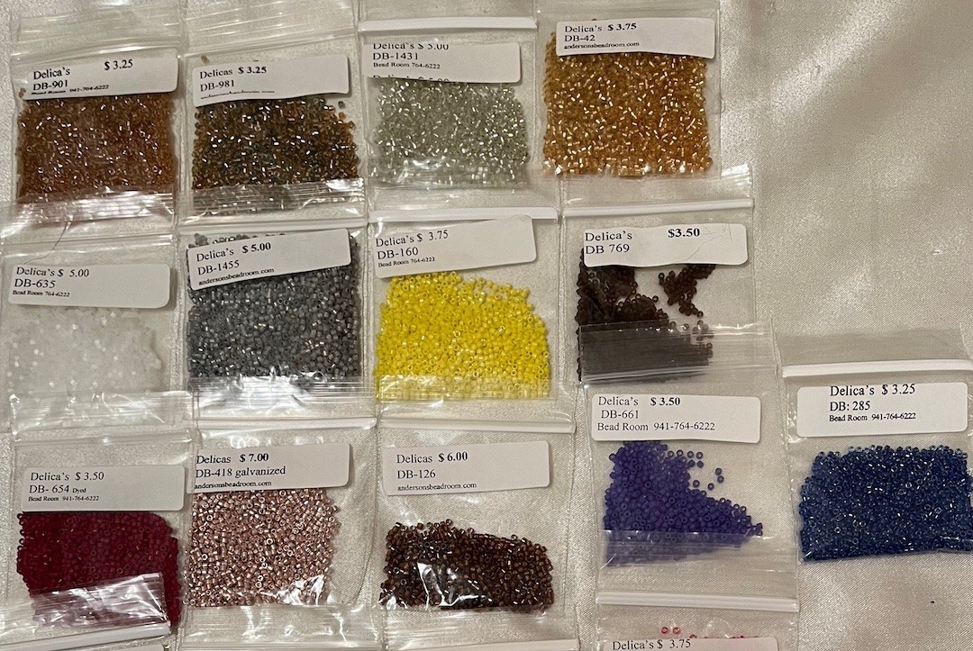 Miyuki Delica seed beads 11/0 lot, 1/4 lb. for $30