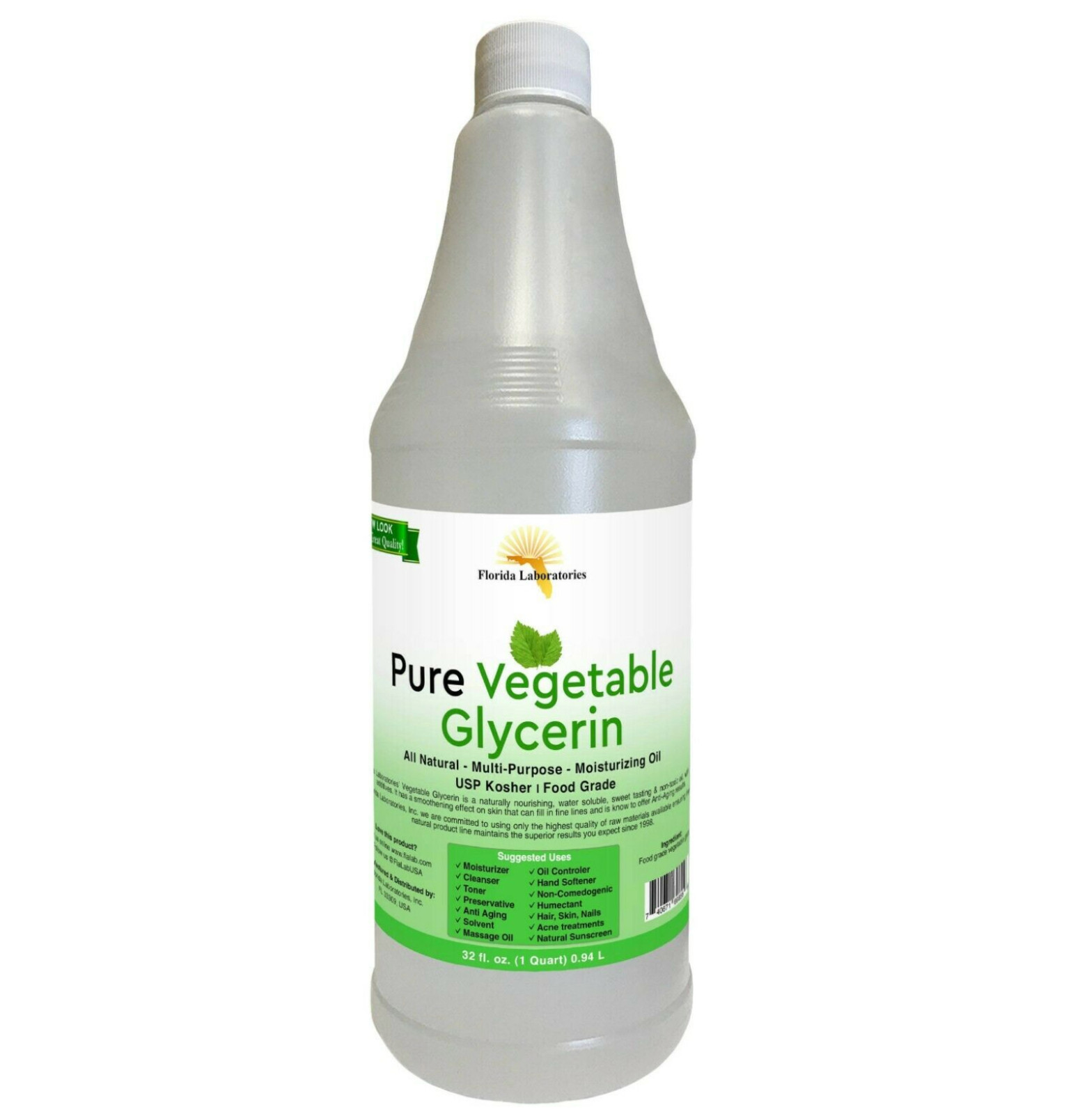 Vegetable Glycerin USP Kosher VG Food Grade 100% Natural – All Sizes