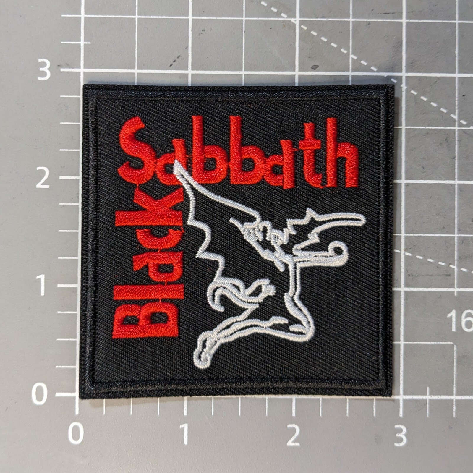 Black Sabbath Patch Heavy Metal Rock Band Ozzy Demon Embroidered Iron On 3×3”