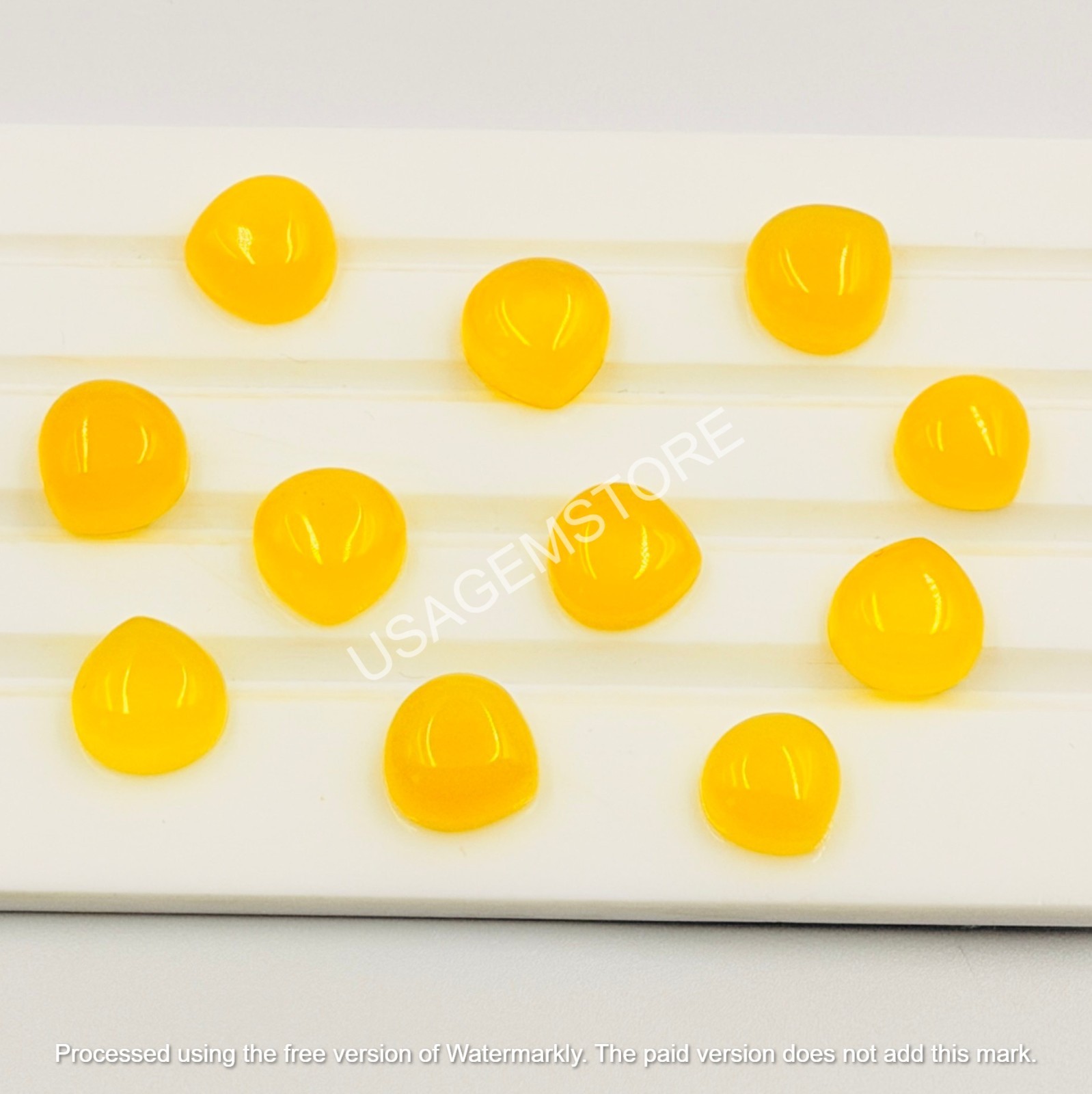 Natural Heart Shape Yellow Chalcedony Gemstone Loose Jewelry Making 5MMTO15MM