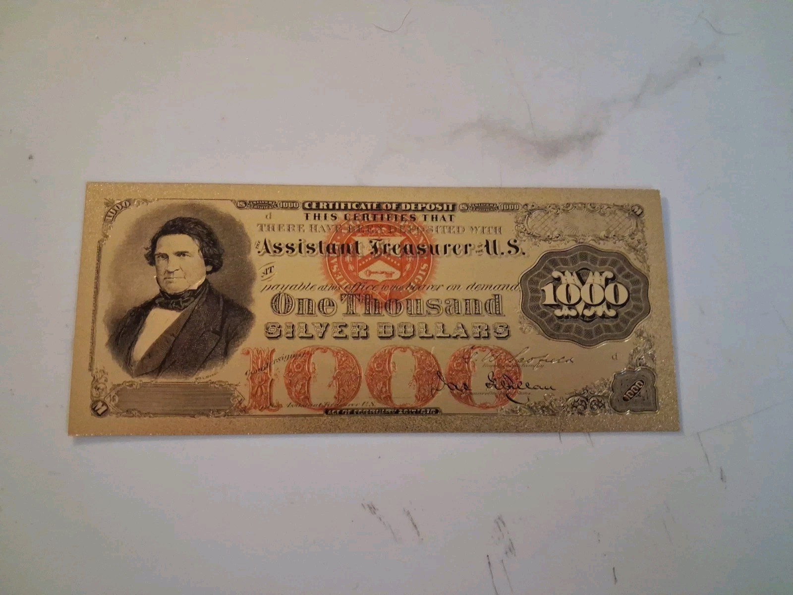 SLING’S 🪙 24K 1000 Gold Foil Note US Currency Bill Paper Money Cash