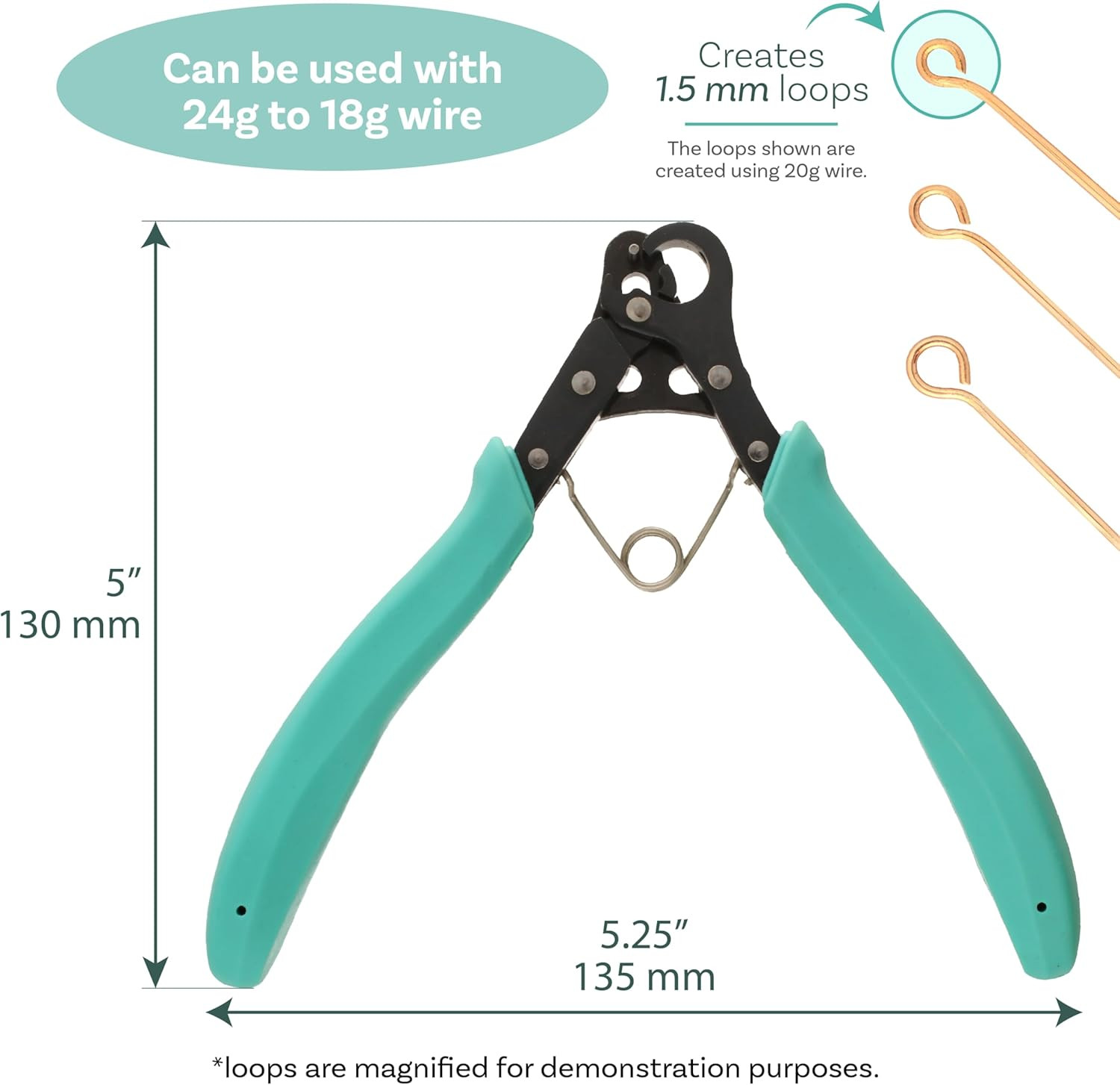 Vintaj One Step Looper 1.5mm Jewelry Tool for 24-18G Craft Wire