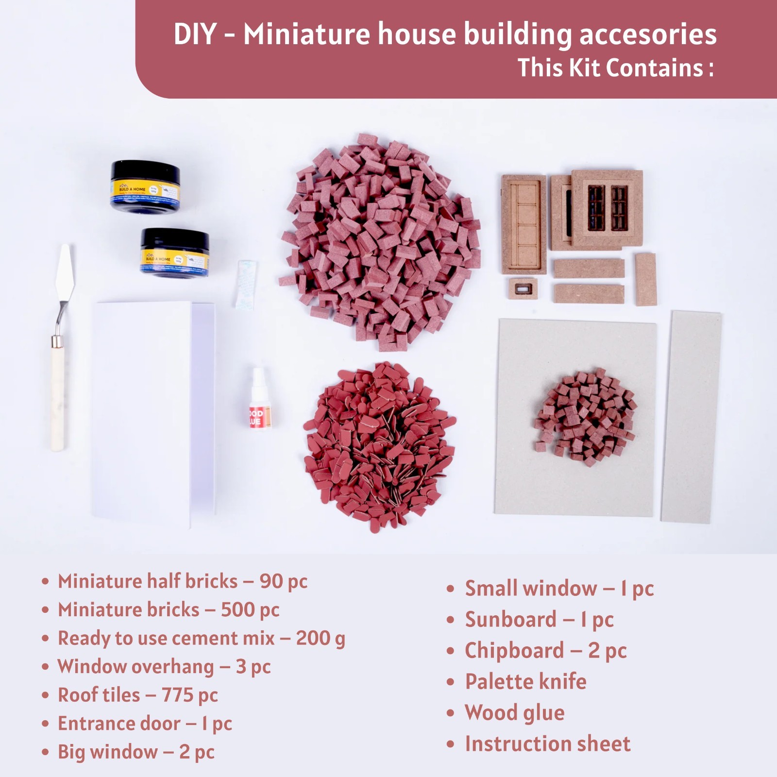DIY Mini Cottage Kit – 1368+ Pcs BIS Safe Model House Craft for All Ages
