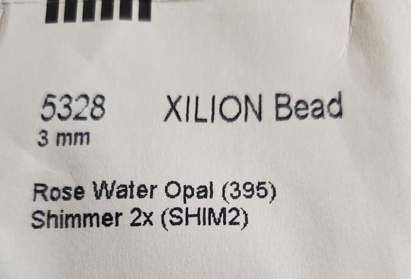 Swarovski 5328 3mm bicone beads, Rose Water Opal Shimmer 2X (36pcs)