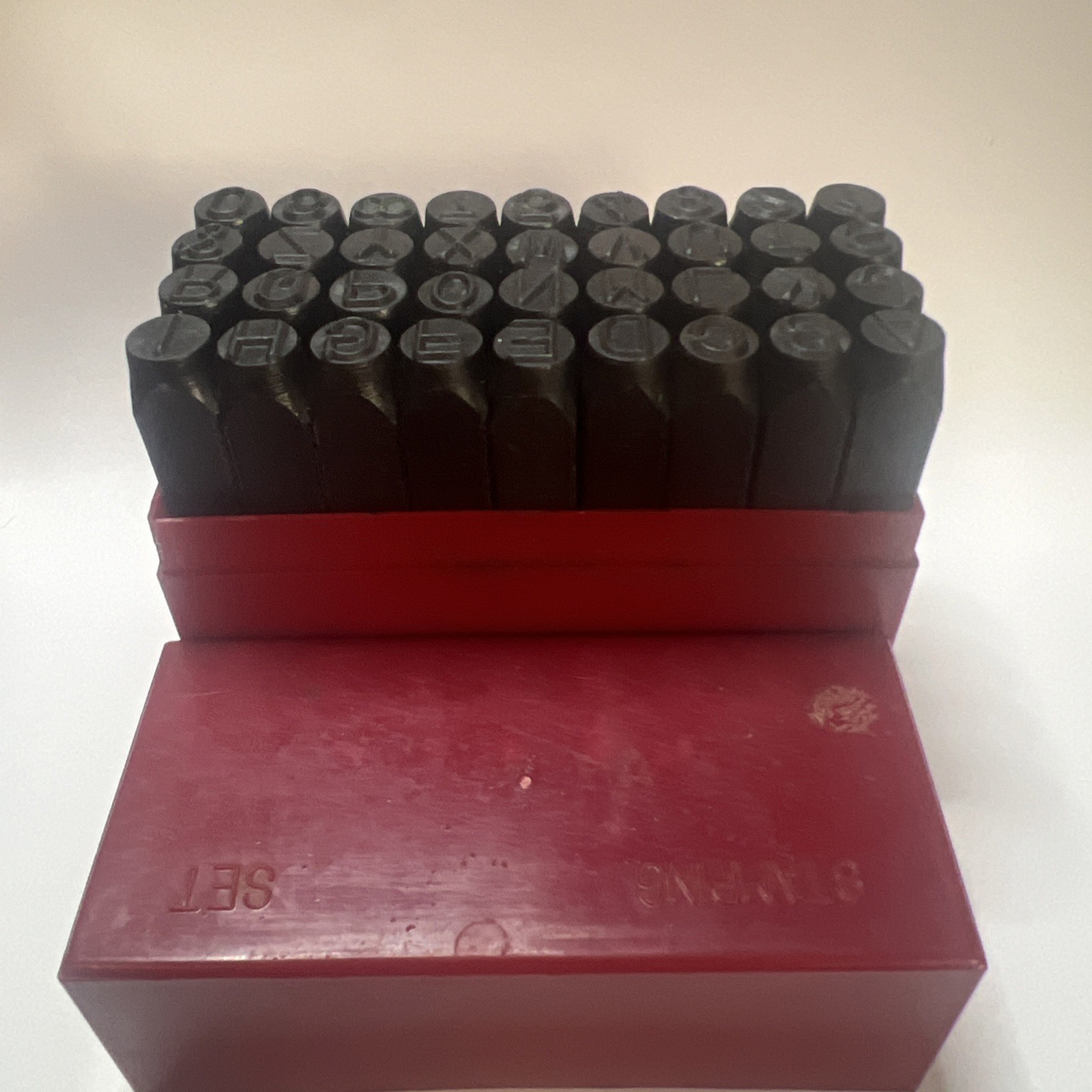 Pittsburgh 36Pcs 1/4″ High Carbon Steel Metal Punch Letter & Number Stamping Set