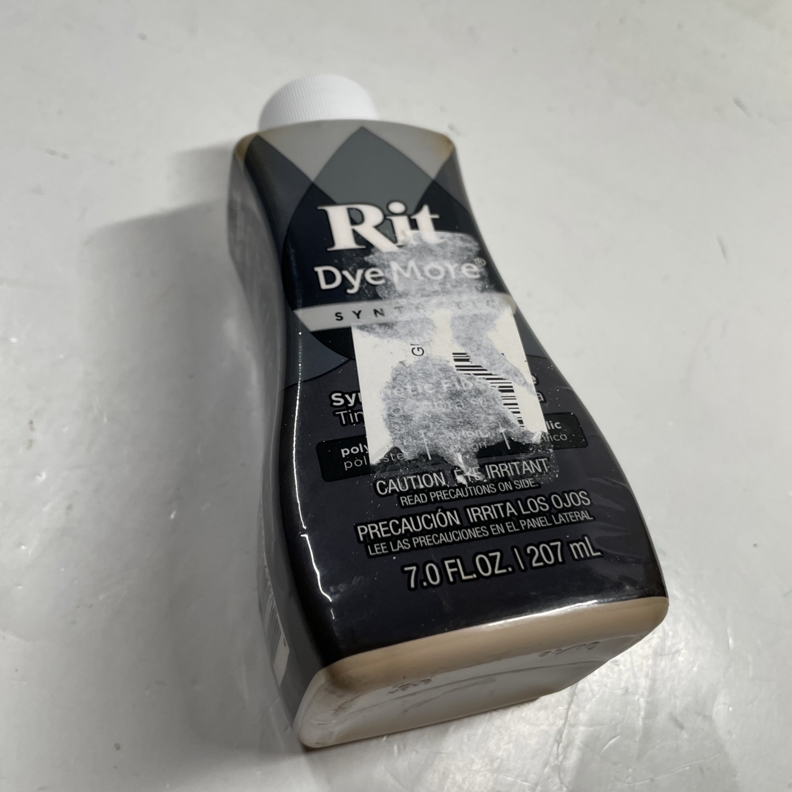 Rit DyeMore Synthetic Fiber Dye – Graphite Color – 7 fl oz / 207 mL – Sealed