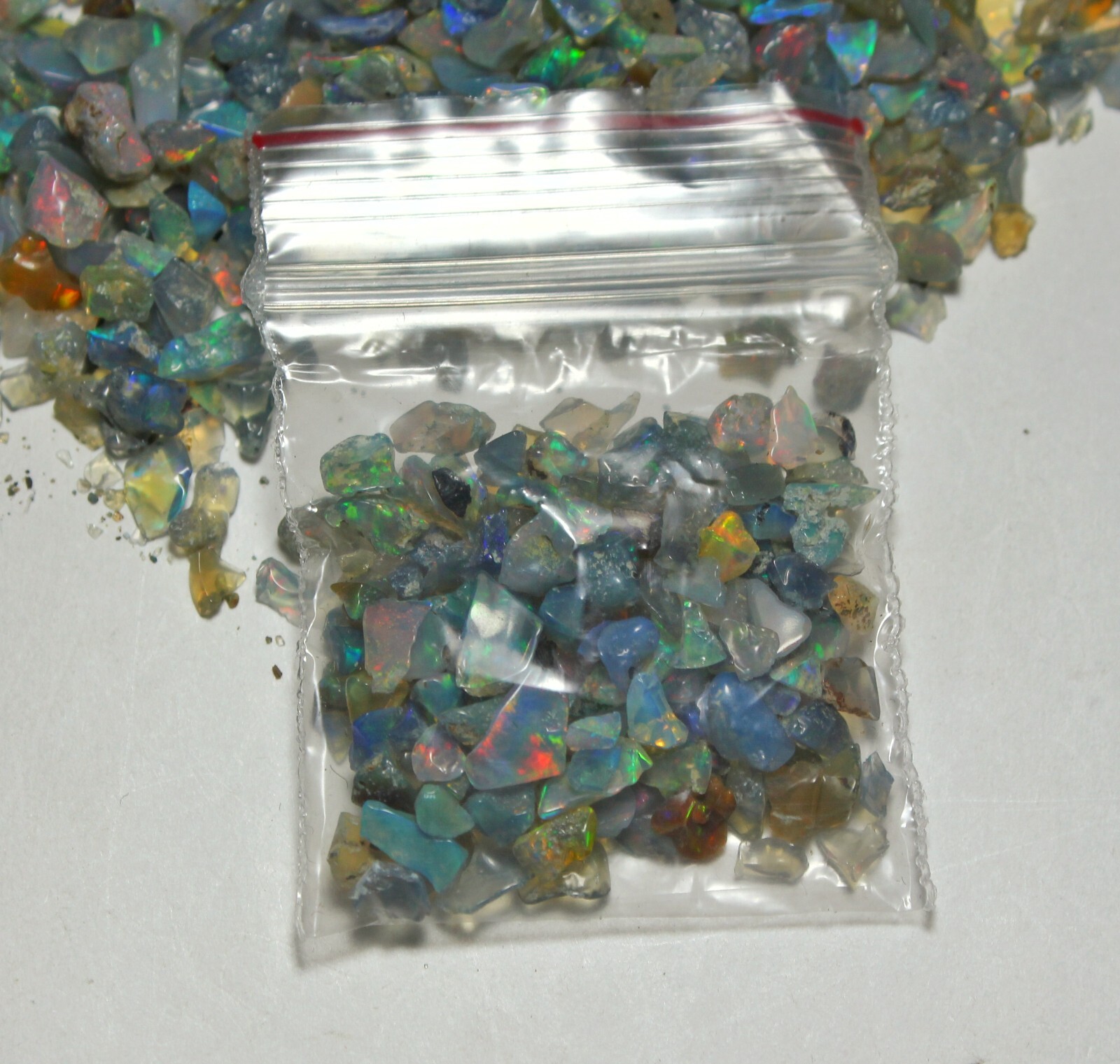 200 Pcs Lot AAA Natural Multi Flash Ethiopian Opal Rough Welo Fire Opal Stone