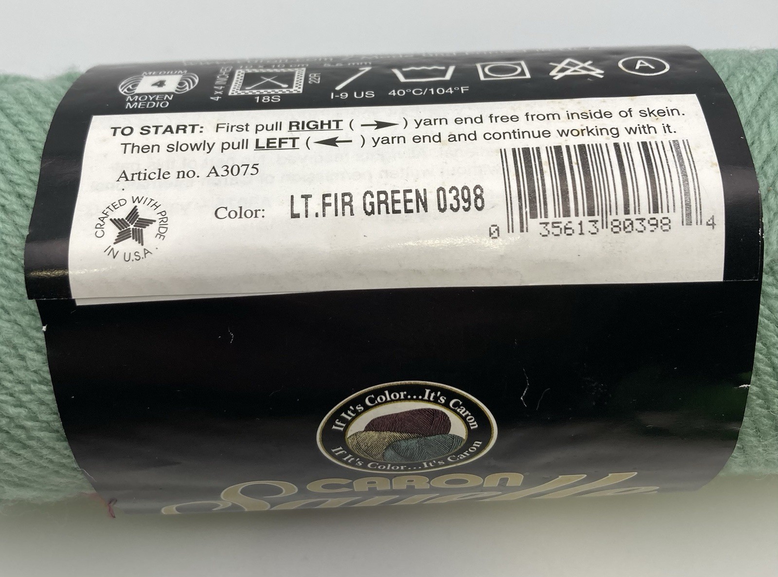 I Love This Yarn Color Ocean & Caron Sayelle Lt Fir Green Mixed Lot 2 Skeins +