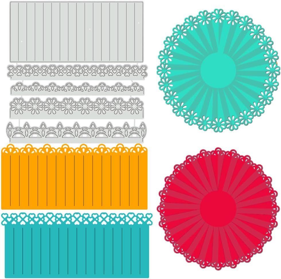 Rosette Metal Die Cuts, Flower Lace Cutting Dies Card Borders Carbon Steel Embos