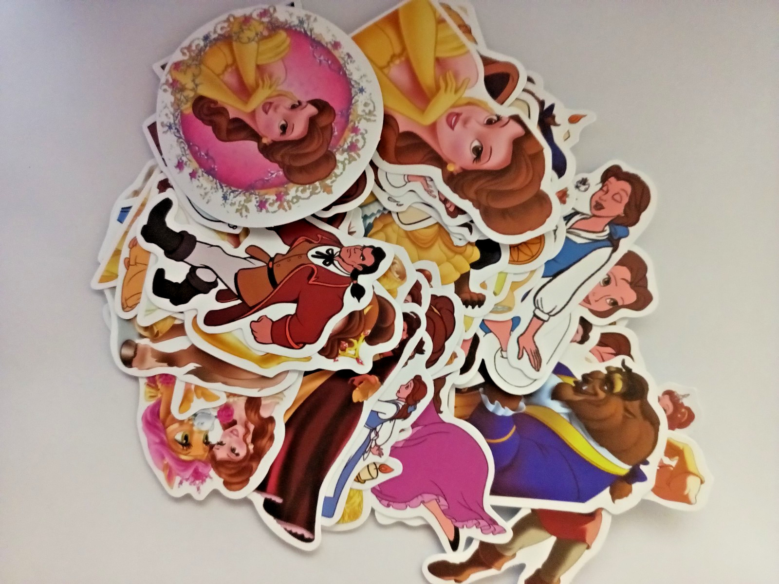BEAUTY AND THE BEAST- STICKERS-50 STICKERS-UNBRANDED-NEXT DAY FREE SHIPPING