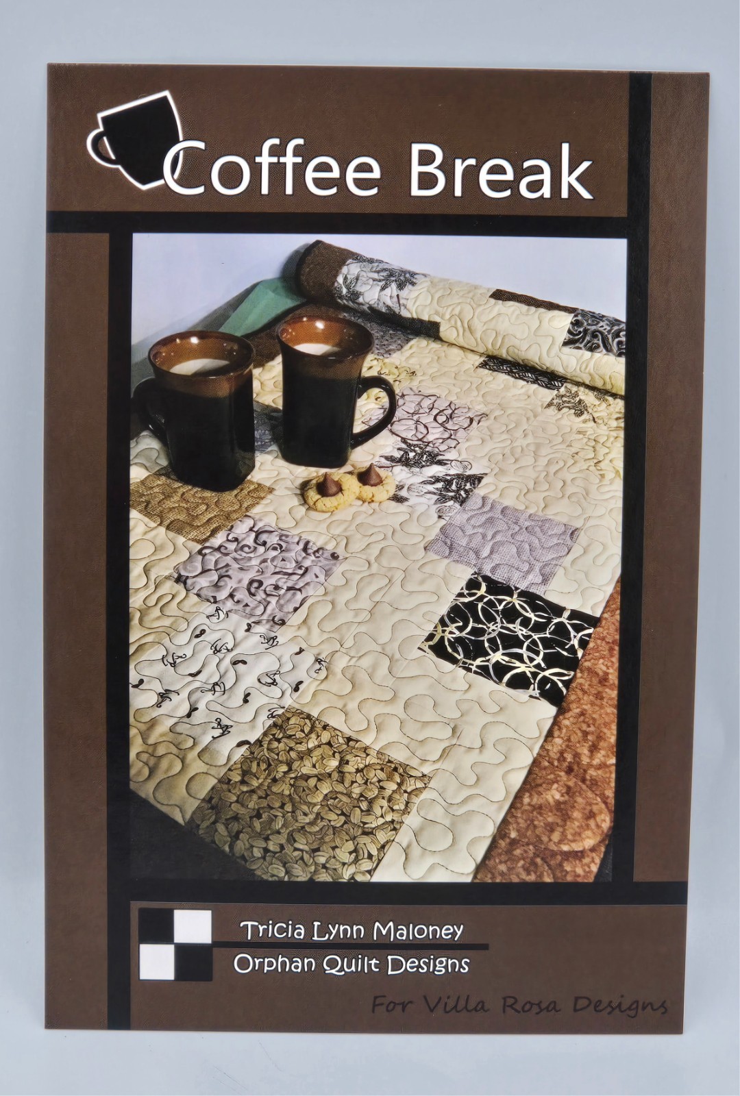 COFFEE BREAK Table Runner Pattern by Tricia Lynn Maloney for Villa Rosa Designs