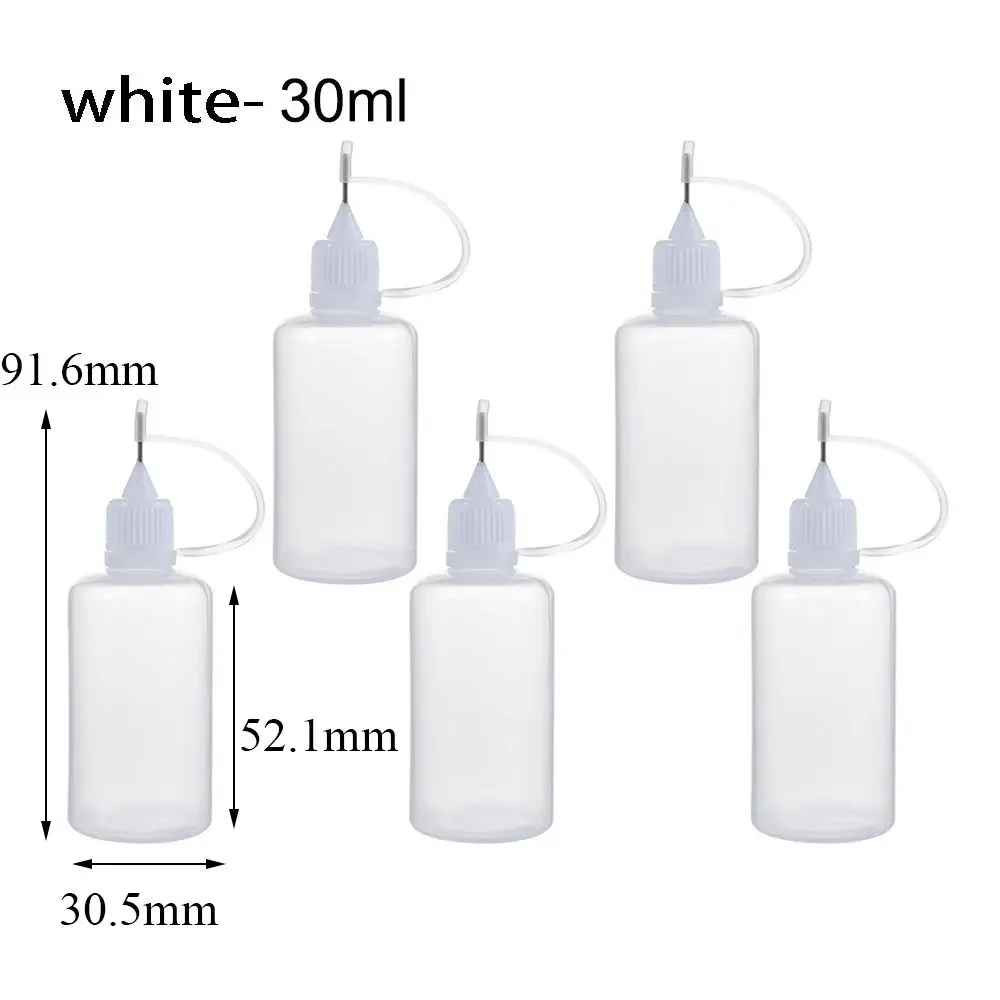 5PCS Needle Tip Glue Applicator Bottles 5-100ML DIY Craft Quilling Tool