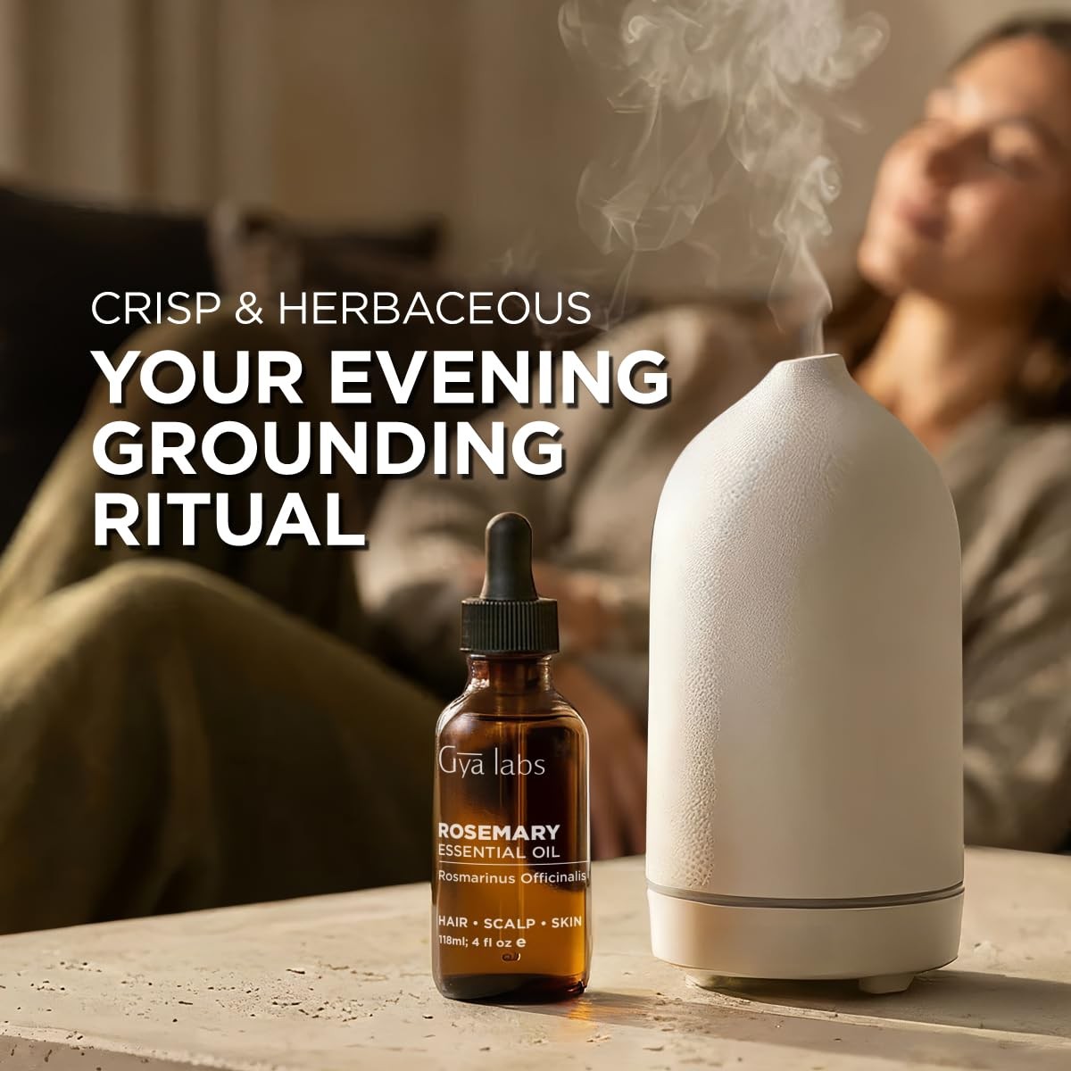 100% Pure Rosemary Essential Oil – 4 Fl Oz – Rosemary Oil for Hair, Skin, Dif…