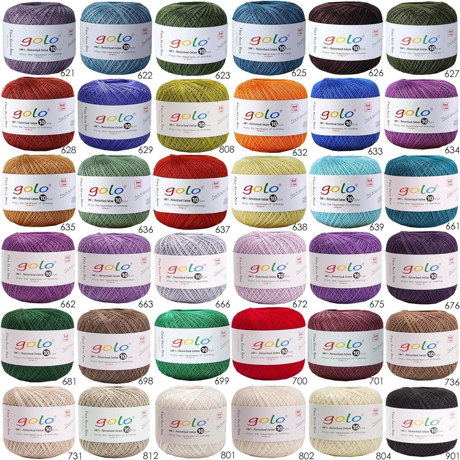 Smooth Mercerized Cotton Thread Size 10 (250 Yards) – Eco-Friendly Craft Yarn