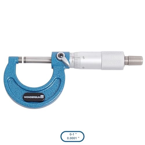 4 Pcs Outside Micrometer Set, 4-piece Set (0-1″/1-2″/2-3″/3-4″ Range)