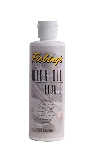 Fiebing’s Mink Oil Liquid, 8 Oz. – Soften, Preserves and Waterproofs Leather