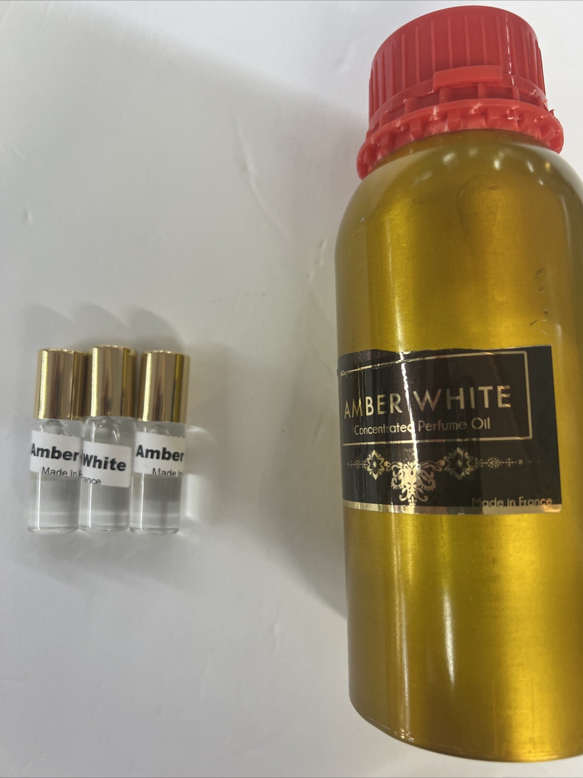 Amber White Oils, 3x 5ml. Concentrated Pure Essential/ Un-cut, Made In France.