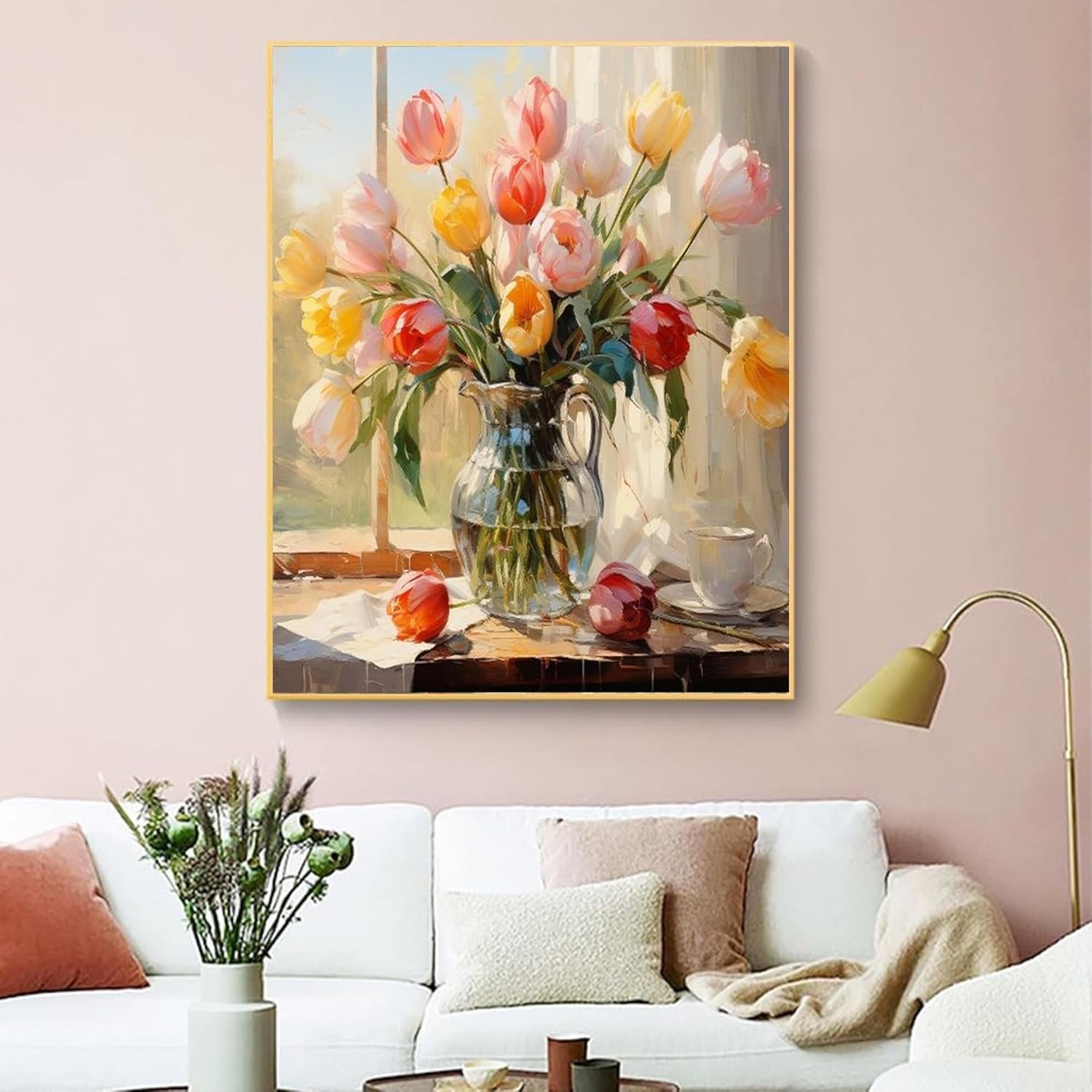 Paint by Numbers Kit DIY Canvas Painting Set for Adults Kids Home Decor Gift