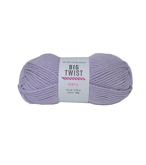 Big Twist Gentle Yarn “Orchid” 100% Acrylic 3.52oz 131yds Bulky# 5