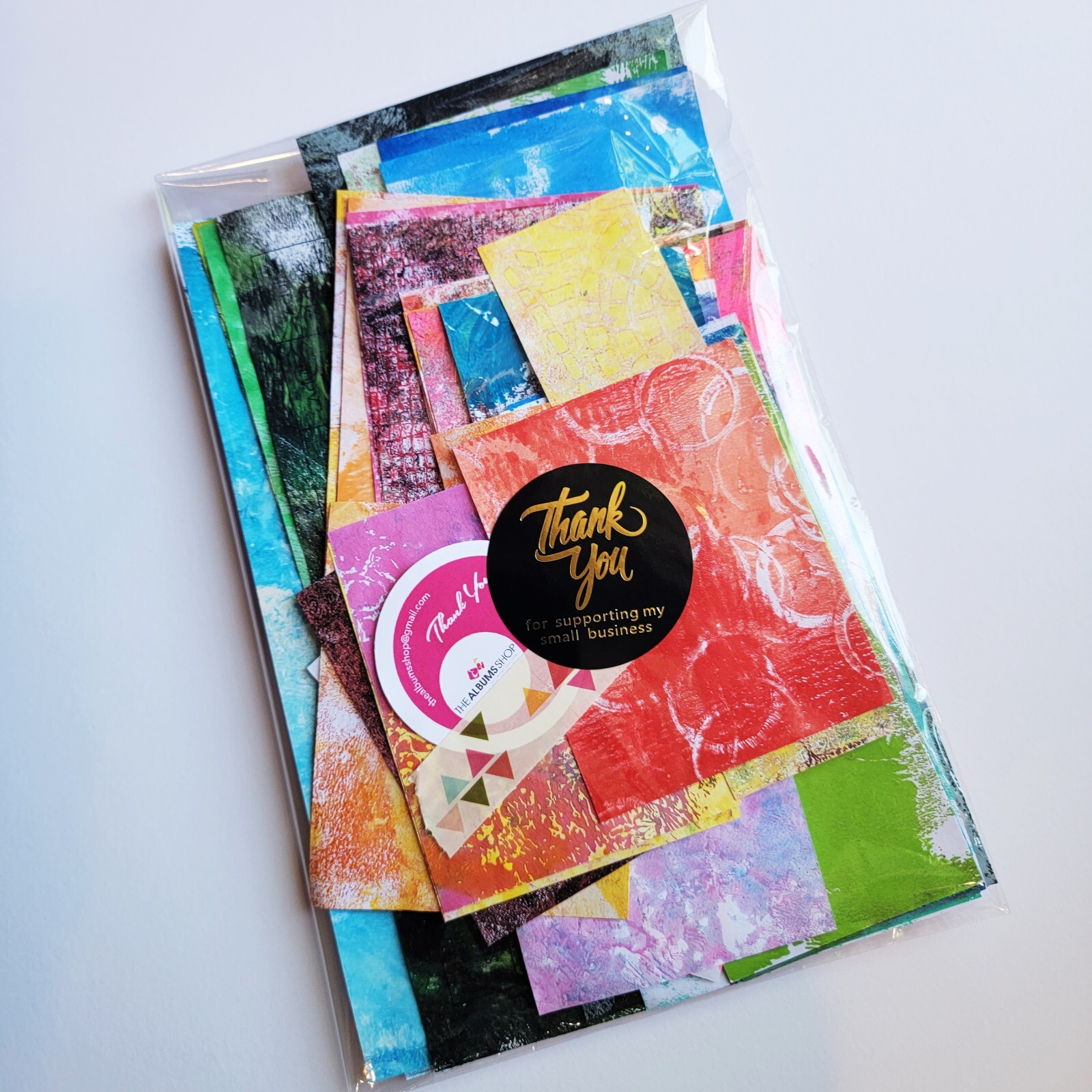 Collage Papers: 40 Beautiful Hand Painted. Collage Paper Samples For Art Journal