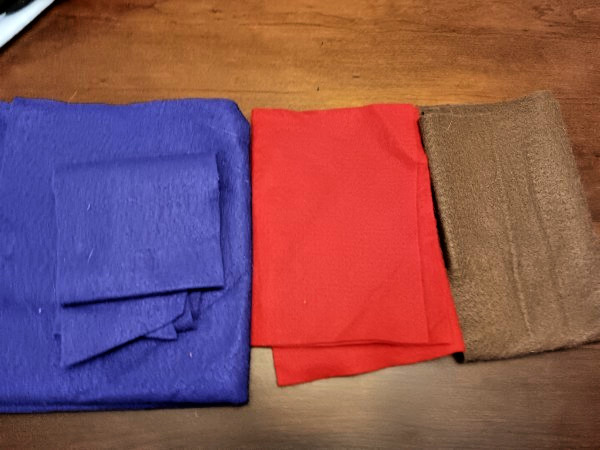 Lot Of Felt Remnants & Scrap Pieces Various Sizes, Colors – 1 LBS.