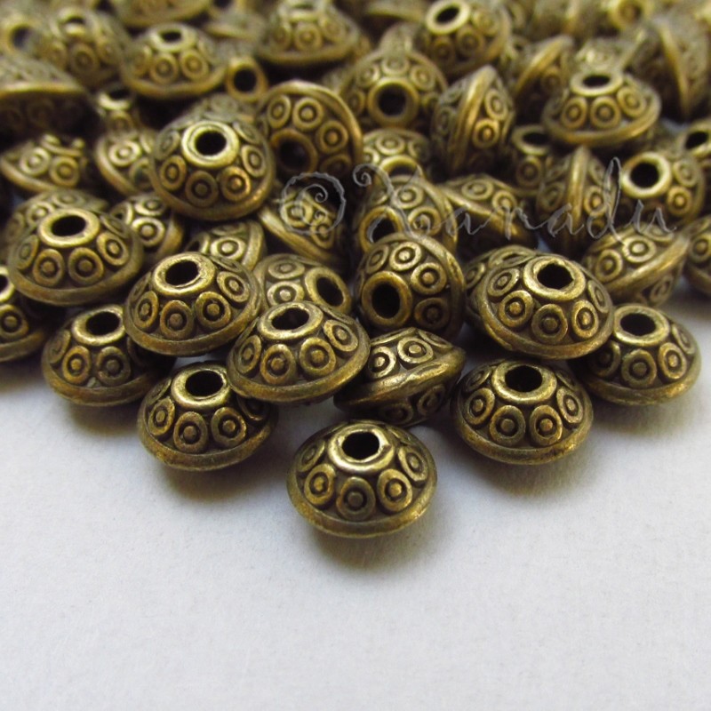 Antiqued Silver Plated 6mm Spacer Beads B0561 – 20, 50 Or 100PCs