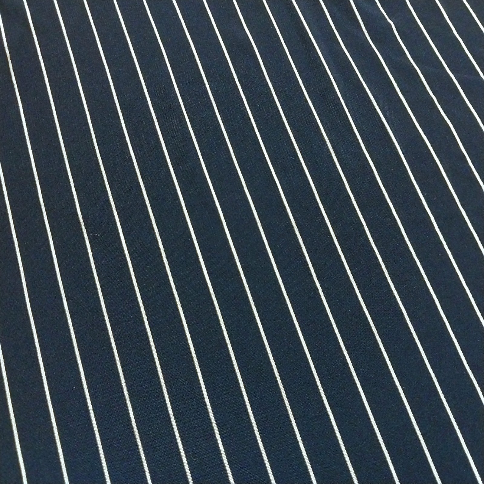 Navy Blue White Striped Fabric Up to 45” Wide BTY Apparel Crafts