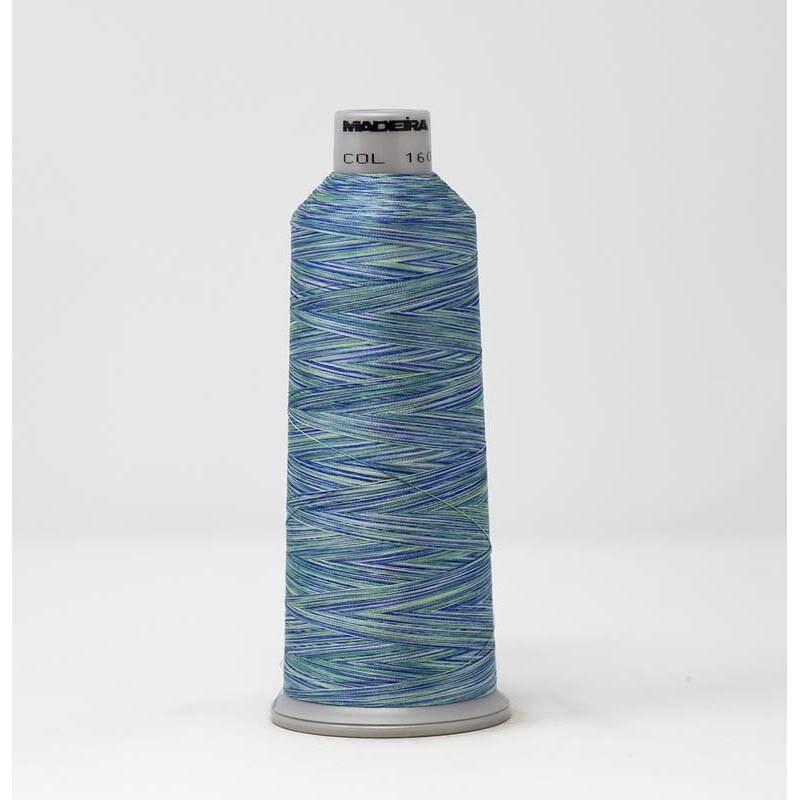 Madeira Polyneon No. 40 Embroidery Thread 5500yd 1601 Multi Color Cone