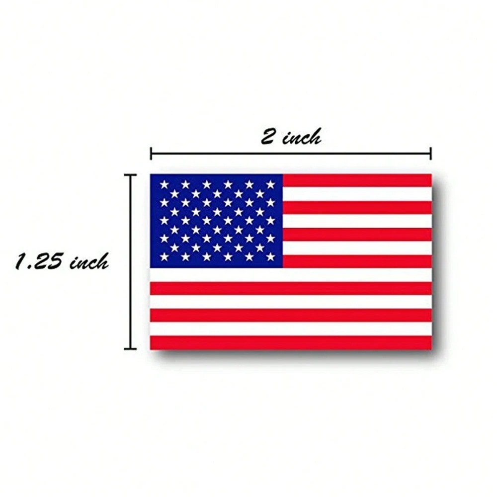 100-250PCS American Flag Stickers Roll | USA Patriotic Labels for Crafts