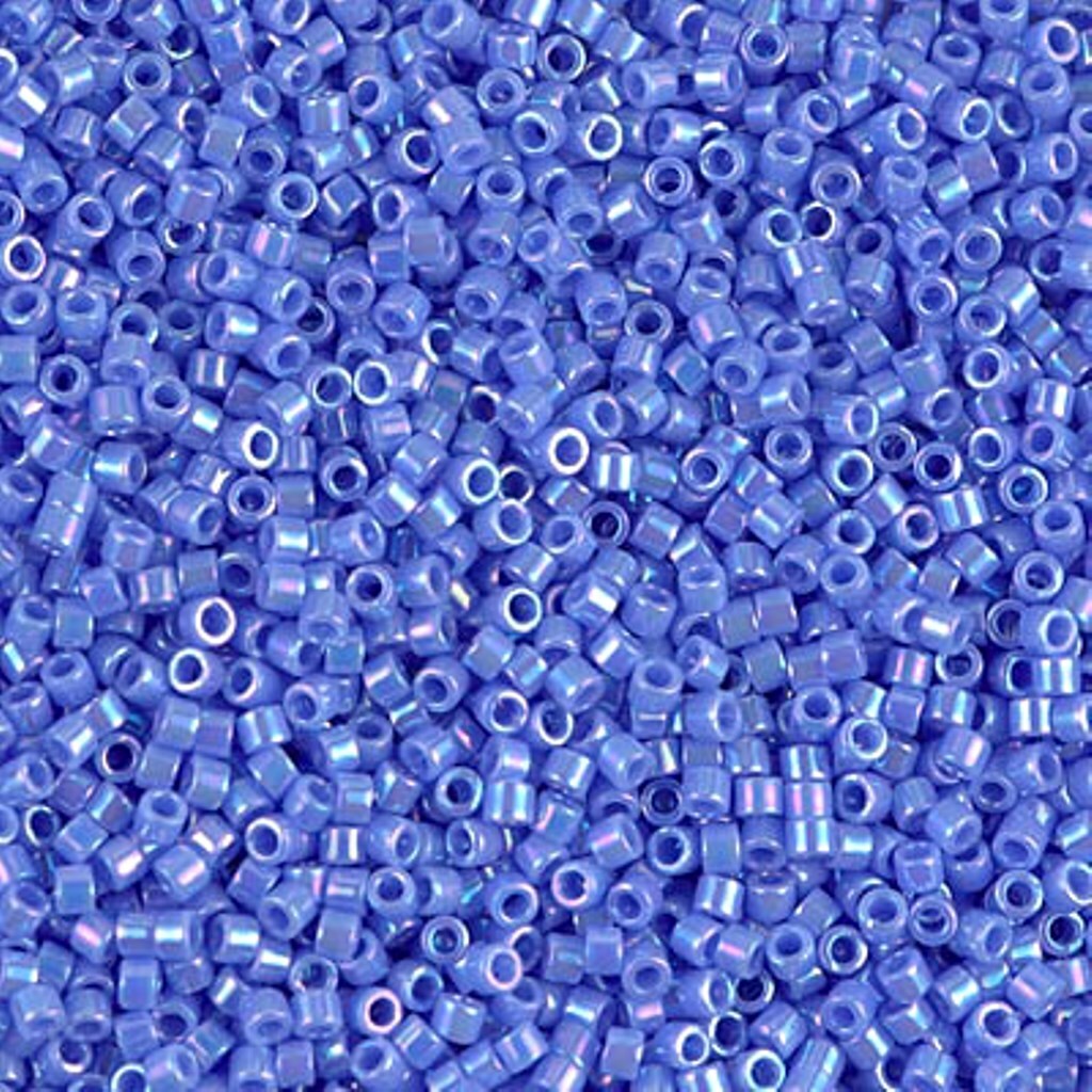 Miyuki Delica Seed Beads Size 11/0 Opaque Light Sapphire AB 7.2GM DB167