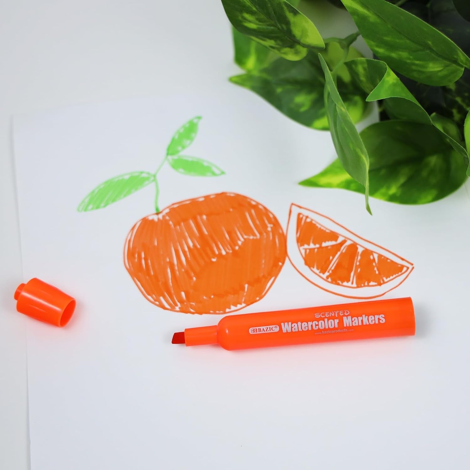 Non-Toxic Washable Scented Markers – 10 Colors for Coloring Fun and Learning